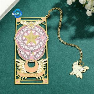 Marque-page en métal mutant dessin animé mignon Curlo Tarot Magic girl Sakura card souvenir gift - Product Image 1