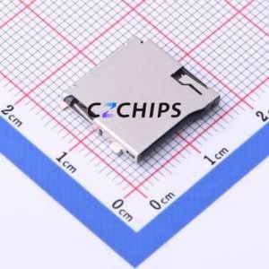 TF-01 SD Card / Memory Card Connector SMD Connector Self-Return Type MicroSD Card (TF Card) Card Holder 2mm - Product Image 1