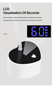 Mini Lampe LED 30W à Séchage Rapide pour Ongles Gel X Rechargeable en Forme de Cœur avec Capteur Automatique pour Extension et Manucure – Outil de Salon Professionnel en Gros - Product Image 6