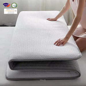 Stable Supply Factory Customized Luxury Roll up Mattress <strong>king</strong> Queen Single <strong>Size</strong> Foldable Latex <strong>Memory</strong> <strong>Foam</strong> Mattress <strong>Topper</strong> - Product Image 1