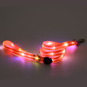 Yeni varış Led ışık köpek tasma naylon anti-kayıp yansıtıcı ayarlanabilir gece güvenlik yanıp sönen Led köpek tasma - Product Image 4