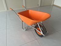 Chariot en plastique galvanisé de chariot de brouette de bâtiment en béton industriel de construction en acier résistante de 100 litres