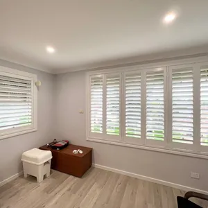 Mingyu Plantation Shutters Hot Sale Louvre Windows and Louvres Doors Wood and PVC Customize Blinds