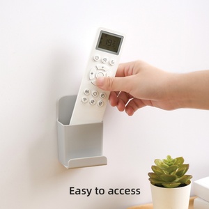 Remote <b>Control</b> <b>Holder</b> Hole-Free Phone Charging Organizer Pen Storage Containers for Home Office School Supply Wall Mount <b>Holder</b> - Product Image 5