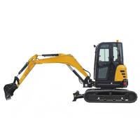 Excavatrice sur chenilles SY35U de 3,5 tonnes avec godet de 0,12 m³, moteur de 20,4 kW et godet pour roche, excavatrice hydraulique sur chenilles
