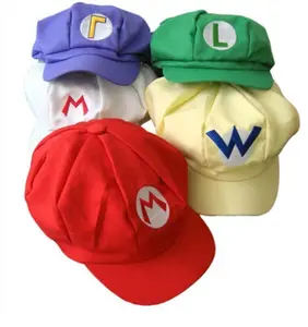 Vendita calda Super Mario Copsly cappelli per adulti e bambini adornano il carnevale in poliestere