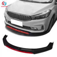 Honghang Factory Wholesale Universal Front Lip Type J ABS Front Bumper Lip Splitter Car Body Kit Accessories