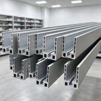 Profilé en U en aluminium de style australien avec certificat CE, pour garde-corps en verre de 12-20 mm, main courante en verre de sécurité pour bâtiment commercial