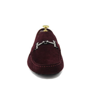 La maggior parte dei confortevole degli uomini del Vino tutti in pelle pieno di modo di colore mocassini casual <span class=keywords><strong>scarpe</strong></span> classiche da uomo - Product Image 2