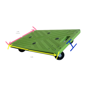 Chariot de déménagement portable empilable avec poignée, chariot à roulettes en plastique Interlink <span class=keywords><strong>pour</strong></span> meubles avec roulettes pivotantes en caoutchouc lisses - Product Image 1