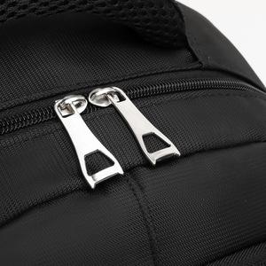 Laptop <b>Backpack</b> <b>Large</b> Capacity Black Shoulder Straps For Boys College Student Travel Business Use Solid Color QY-2991 - Product Image 4