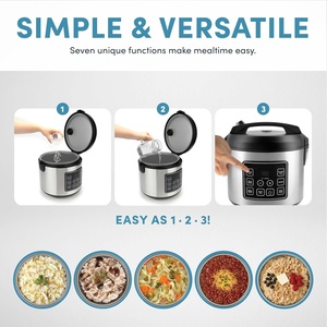 Stainless Multifunction Delux <b>Multi</b> Purpose Big Rice <b>Cooker</b> Commercial Cylinder Steel <b>Multi</b> Smart Rice <b>Cookers</b> - Product Image 2