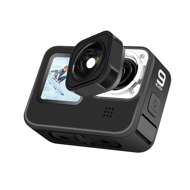 YEAH Go Pro 9/10/11/Mini/12/13 Max Lens Mod for Gopro Hero13 Hero12 Hero11 Hero10 Hero9 Black Sports Action Camera