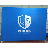 Cadres d'affichage en tissu tricoté en aluminium pour photomaton portable avec logo personnalisé pour les salons professionnels en intérieur/extérieur