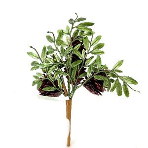 Высокое качество, 2345 искусственная сосна, украшение для дерева, красная сосновая шишка, зеленые ягоды, ветки для дома, Рождественский венок - Product Image 5