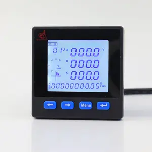 Para medidor inteligente para gabinete eléctrico de conmutación, voltímetro amperímetro con Rs485 Lcd/medidor multifunción trifásico led