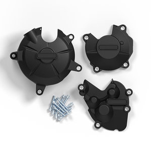 Accessoires de moto pour Ninja ZX-6R 2007-2026 : Kit de protection inférieure du moteur et cache capteur de pulsation (Nylon+Fibre de verre) - Product Image 1