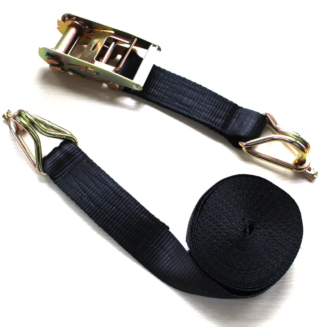 Heavy duty high strength metal ratchet strap packing straps with stainless steel ratchet tie down