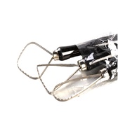 Outils de coupe en céramique à poignée noire de vente chaude 3pcs Kit grattoir en bois pour la poterie