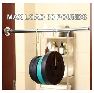 <span class=keywords><strong>Tringle</strong></span> à <span class=keywords><strong>rideau</strong></span> de <span class=keywords><strong>douche</strong></span> réglable en acier inoxydable 304 de 40 à 72 pouces, ressort de tension en métal, conception antidérapante, aucun perçage requis - Product Image 4