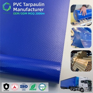 Bâche en vinyle enduit de PVC, polyester ignifuge et écologique, robuste et personnalisée, 650 g/m², 1000D, imperméable et laminée PVC - Product Image 1