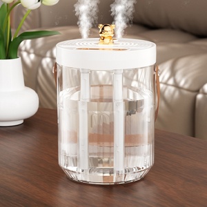 Wholesale Dual-nozzle USB-powered Desktop <b>Humidifier</b> Night Light Silent Air Purifier Home Use Ultrasonic Technology Fresh Oxygen - Product Image 1