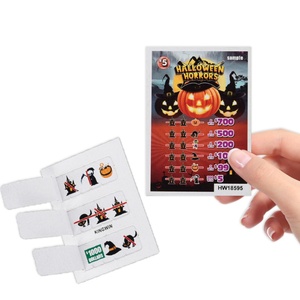 Multi Shape Pull <b>Cards</b> Printing Custom Digital Design Enhancing Your Holiday Promotions Pull Tab Tickets - Product Image 1