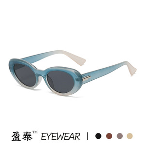 Yingtai Eyewear Cat Eye Sunglasses UV400 PC Frame Women <b>Small</b> Frame Light <b>Weight</b> Fashion Sun Glasses - Product Image 5