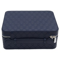 Boîtes de rangement en cuir Pu avec Logo personnalisé, coffret de voyage pour bijoux