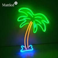 Letrero LED de Neón con Diseño de Palmera, Luz Decorativa Tropical |    Lámpara de Neón para Decoración de Paredes en Casa de Playa, Fiestas de Verano y Habitaciones |   Regalos Personalizados al por Mayor