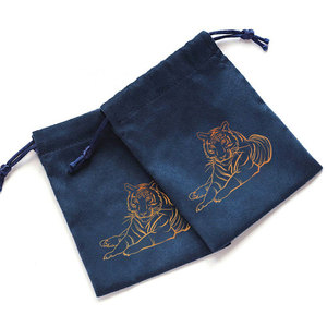 Pochette personnalisée sur mesure, petite pochette à cordon pour bijoux, sac d'emballage en velours - Product Image 4