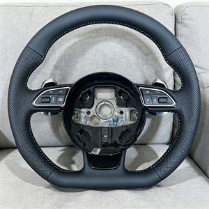 Volant de voiture compatible avec <span class=keywords><strong>Audi</strong></span> S3 8P S4 B8 S5 S6 S7 S8 A3 8V A3 8P A4 B8 A5 B8 A6 C7 A7 A8 D4 Q3 Q5 Q7 - Product Image 1