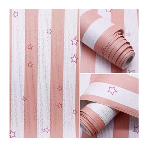 Carta da parati all'ingrosso del bastone e della buccia di <span class=keywords><strong>rosa</strong></span> stelle carta da parati per la decorazione della camera da letto del bambino - Product Image 4