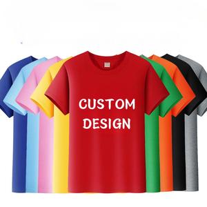 New Arrival Multicolor Printed logo Tshirt Customization Summer Breathable Cotton Unisex Shirts