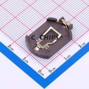 BS-2016-B2AA001-R Button & Strip <b>Battery</b> <b>Connector</b> SMD <b>Connector</b> <b>Battery</b> Holder CR2016 Phosphor Bronze - Product Image 1
