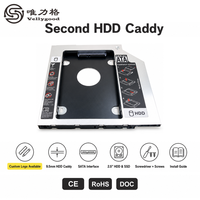 Boîtier de disque dur SATA 2,5 pouces en aluminium, support Optibay demi-hauteur 12,7 mm