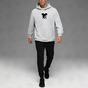 Sweat-shirt à capuche pour homme en molleton gris, mélange de coton et de polyester, doux et chaud, de haute qualité, vente en gros, fabricant de sweats à capuche personnalisés - Product Image 4