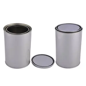 Farbdose 1kg für Tinten verpackung Metall dose rund mit Deckel 1 Liter Großhandel Blechdose Hersteller