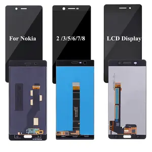 100% Test LCD ekran Nokia 8 için 7 6 5 3 2 LCD ekran dokunmatik ekranlı sayısallaştırıcı grup Nokia N2 N3 N5 N6 N7 n8 LCD ekran