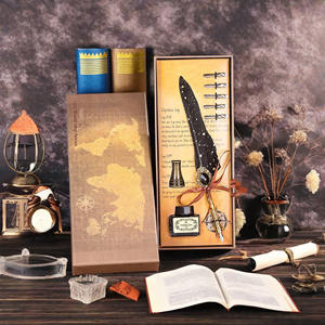 Vintage 0.5mm Ballpoint <b>Pen</b> <b>Gift</b> <b>Box</b> Star Gemstone Sparkle Durable Metal Black Ink Novelty Design for Writing Bonvan 25BVA007 - Product Image 2