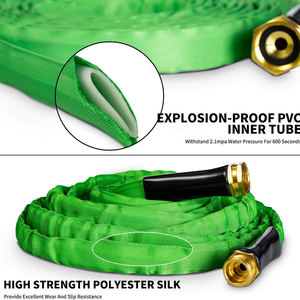 Carretes de Manguera de Jardín de Acero Inoxidable de Alta Calidad con Revestimiento de Goma, Alta Presión, Anticorrosión, Mango Telescópico, Pistola de Agua para Lavado de Coches - Product Image 2