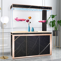 Vente chaude : Grand aquarium commercial en verre pour poissons rouges, personnalisation intelligente en usine