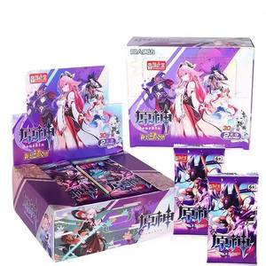 Jeu de cartes Genshin Impact, collection de personnages d'anime, cartes flash, animation, <span class=keywords><strong>belle</strong></span> fille, déesse, sœur, carte pour les enfants et les fans - Product Image 2