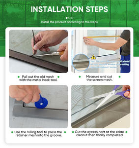 Malla <span class=keywords><strong>Mosquitera</strong></span> Inteligente Smartex de Diseño Moderno, Duradera, Fácil de Instalar, Resistente al Fuego y a los Insectos, para Ventanas y Puertas del Hogar - Product Image 4