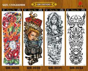 Tatuaje temporal de <span class=keywords><strong>hombres</strong></span> no tóxicos de manga de <span class=keywords><strong>brazo</strong></span> completo de cuerpo de precio barato - Product Image 2