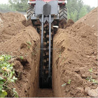 Máquina Zanjadora de Cadena con Enganche de 3 Puntos para Tractor, Alta Eficiencia y Productividad, en Venta