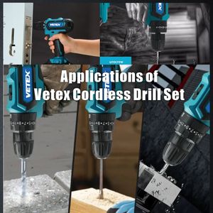 Perceuse à percussion <span class=keywords><strong>sans</strong></span> fil à moteur <span class=keywords><strong>sans</strong></span> balais à vitesse variable avec 12V 200W 30Nm de couple, 18+1 réglages de couple, OEM, pour bricolage et construction - Product Image 6