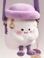 Sac à dos en coton personnalisé mignon avec jouet amovible pour tout-petits, unisexe, certifié CPC