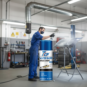 Pintura <span class=keywords><strong>en</strong></span> Aerosol Acrílica Ecológica de Base Acuosa de 400 ml <span class=keywords><strong>para</strong></span> Autos, Metal y Madera, Fabricante Chino 7CF - Product Image 2