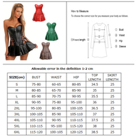 Costume de carnaval d'Halloween pour femme, corset gothique steampunk, jupe courte en cuir sexy, cosplay, robe de fête fantaisie